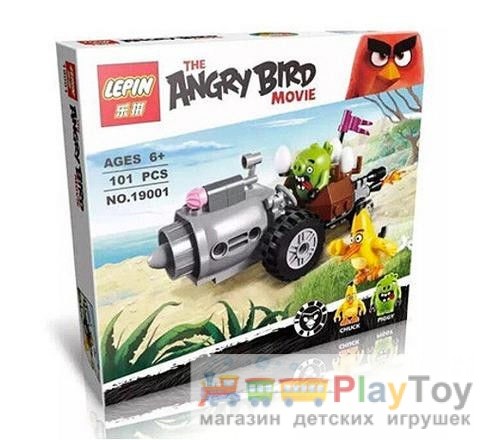 Конструктор Lepin "Angry Birds" (19001) Побег на автомобиле свинок 101 деталь