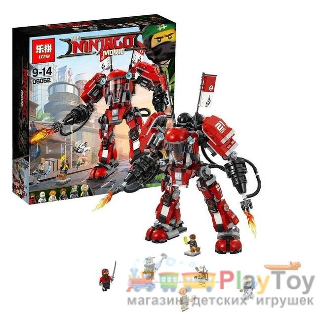 Конструктор Lepin "Ninjago Movie" (06052) Огненный робот Кая, 1010 деталей - Аналог 70615
