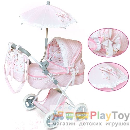 Детская коляска для кукол "Classic DeCuevas" (85030) с зонтиком