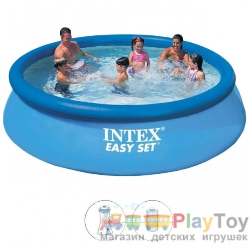 Семейный надувной бассейн Intex Easy Set Pool 28132 (56422) круглый 366 х 76 см