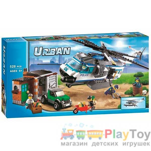 Конструктор "Urban" (10423) Вертолетный патруль, 528 деталей