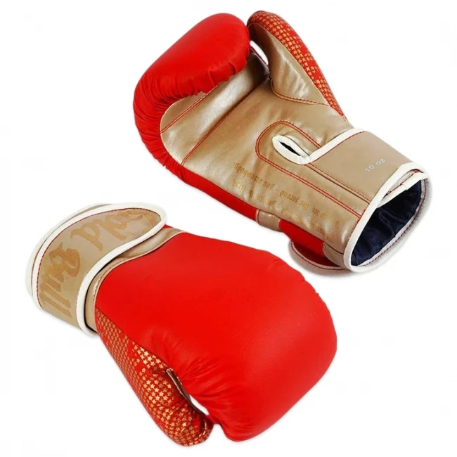 Рукавички для боксу 10 унцій JAB (шкірозамінник, червоні)
