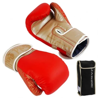 Перчатки для бокса 10 унций JAB (кожзам, красные)