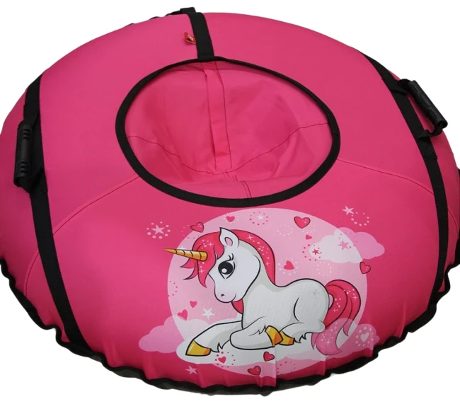 Тюбінг "Єдиноріг" 100 см, надувні санки-ватрушка для снігу