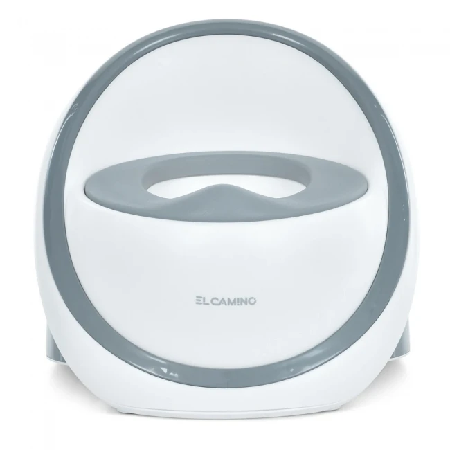 Дитячий горщик El Camino ME 1143 Egg Potty Gray (м'яка накладка, щітка, кришка, знімний контейнер)