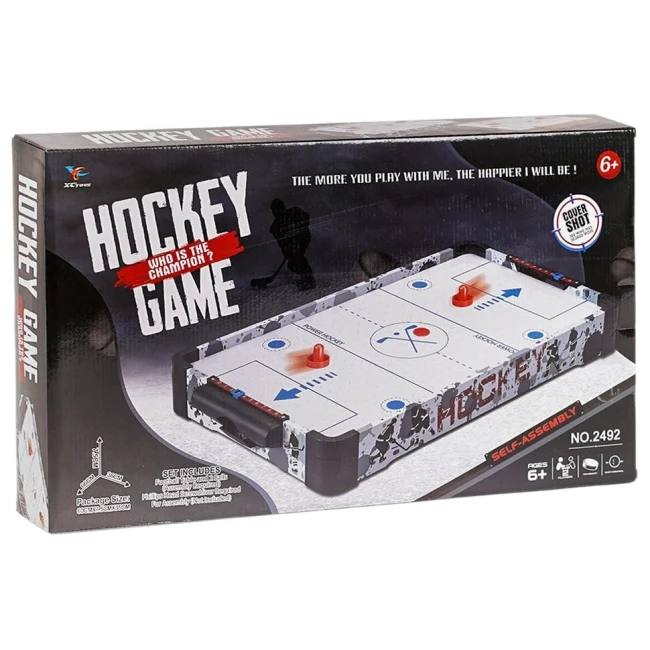 Аэрохоккей Hockey 2492 (66x36x7,5 см) деревянный, батарейки