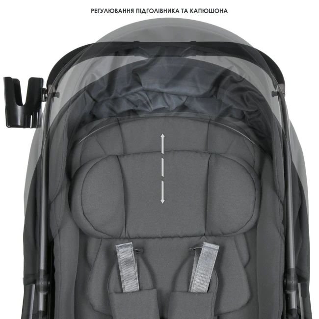Универсальная коляска 2в1 El Camino ELLE ME 1221 Gray