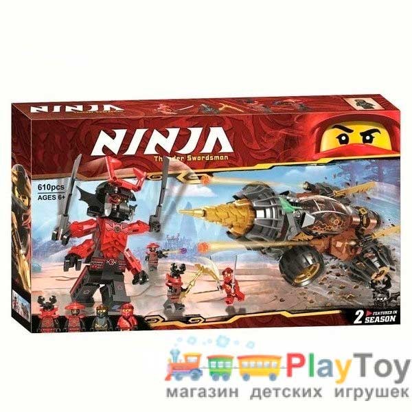 Конструктор "Ninja" (11163) Земляний бур Коула, 610 деталей - Аналог 70669