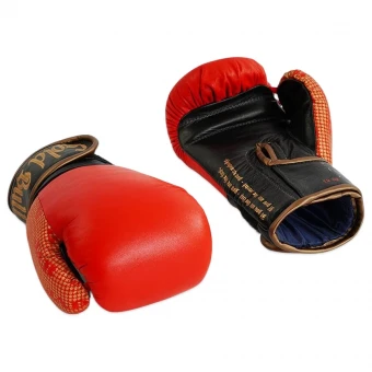 Перчатки для бокса 12 унций JAB (кожаные, красные)