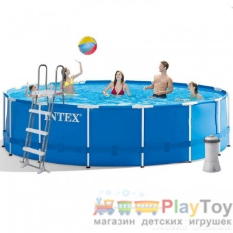 Каркасный наливной бассейн Intex 28242 - 457х122 см Каркасный наливной бассейн Intex 28242 - 457х122 см