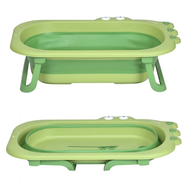 Ванночка детская El Camino ME 1141 Croco Green (складная) Ванночка детская El Camino ME 1141 Croco Green (складная)