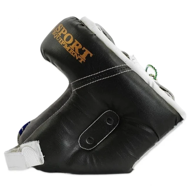 Шолом для боксу JAB (закритий, шкірозамінник, чорний)