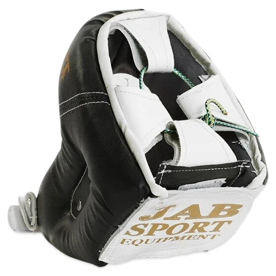 Шолом для боксу JAB (закритий, шкірозамінник, чорний)