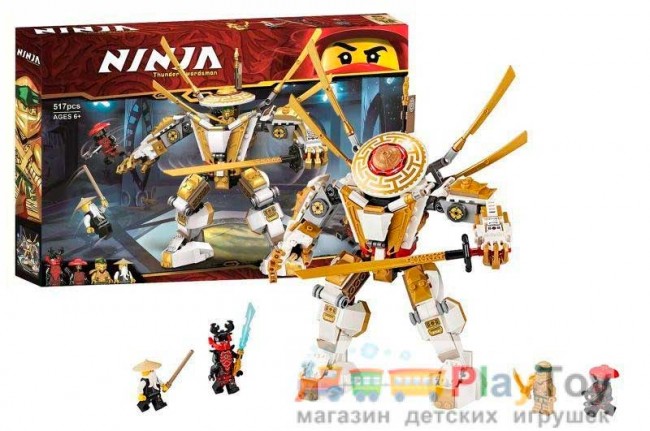 Конструктор «Ninjago» (11492) Золотий робот, 517 деталей - Аналог Ніндзяго 71702
