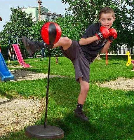 Боксерський набір Boxing Suit TY 500-1 (груша 23 см, стійка 45-106 см, рукавички, насос)