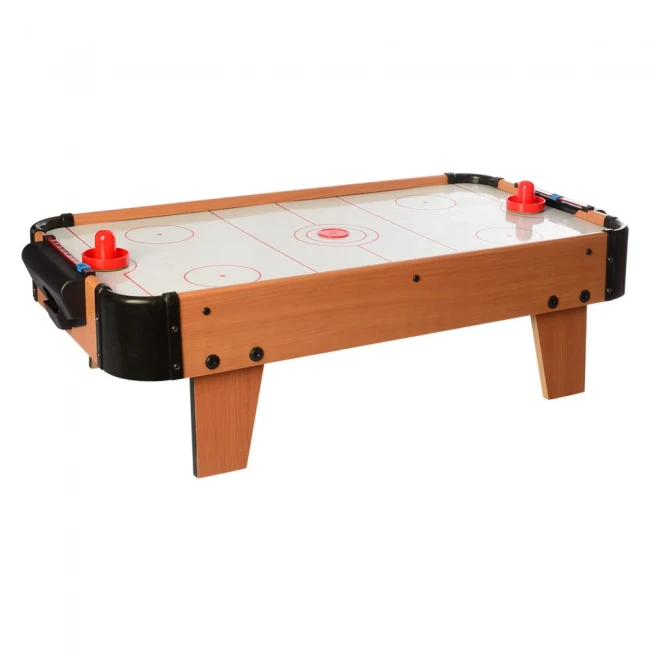 Настільний аерохокей Air Hockey 2364 (76x38x21,5 см) дерев'яний, на ніжках, батарейки