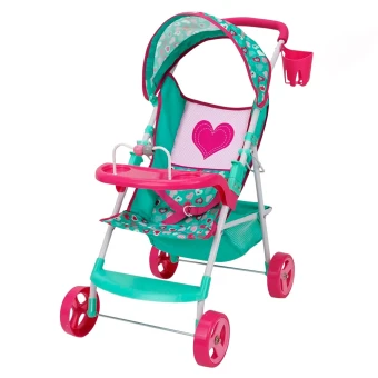 Коляска для кукол Fiveonine T715057 (прогулочная, корзинка, столик, подстаканник) Коляска для кукол Fiveonine T715057 (прогулочная, корзинка, столик, подстаканник)