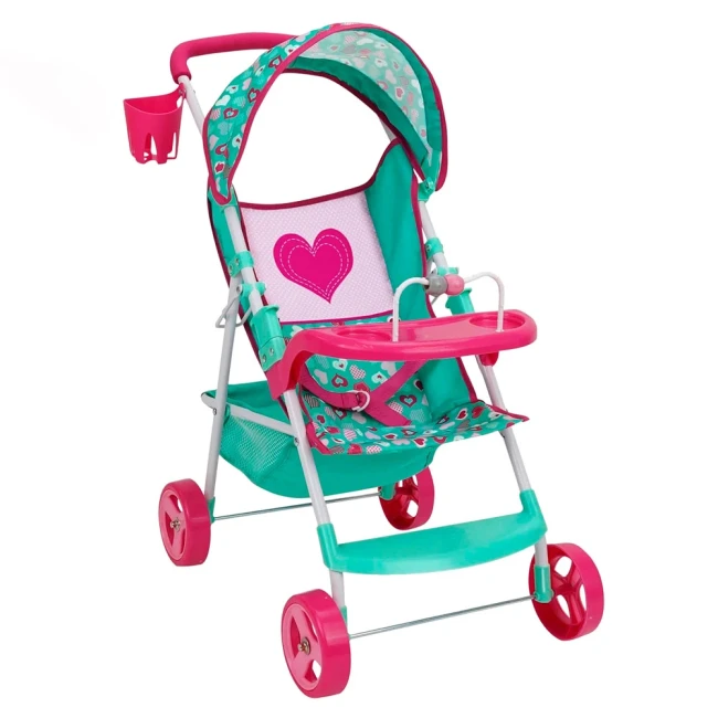 Коляска для кукол Fiveonine T715057 (прогулочная, корзинка, столик, подстаканник) Коляска для кукол Fiveonine T715057 (прогулочная, корзинка, столик, подстаканник)