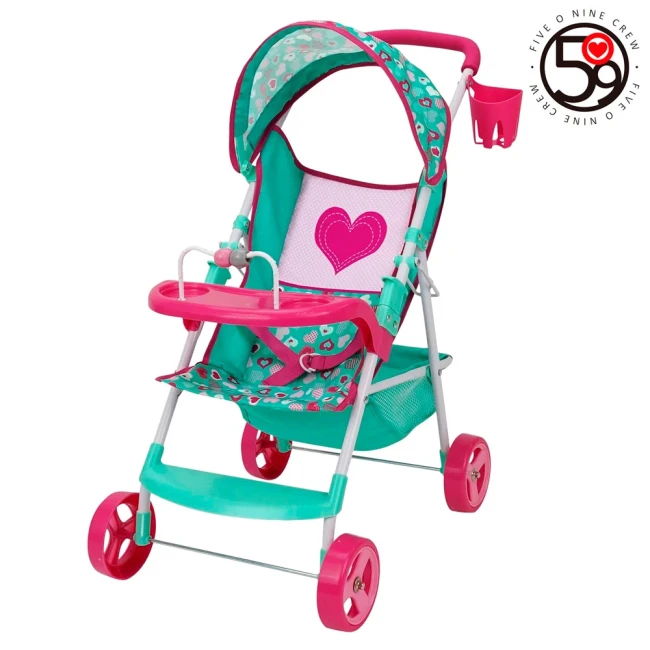 Коляска для кукол Fiveonine T715057 (прогулочная, корзинка, столик, подстаканник) Коляска для кукол Fiveonine T715057 (прогулочная, корзинка, столик, подстаканник)