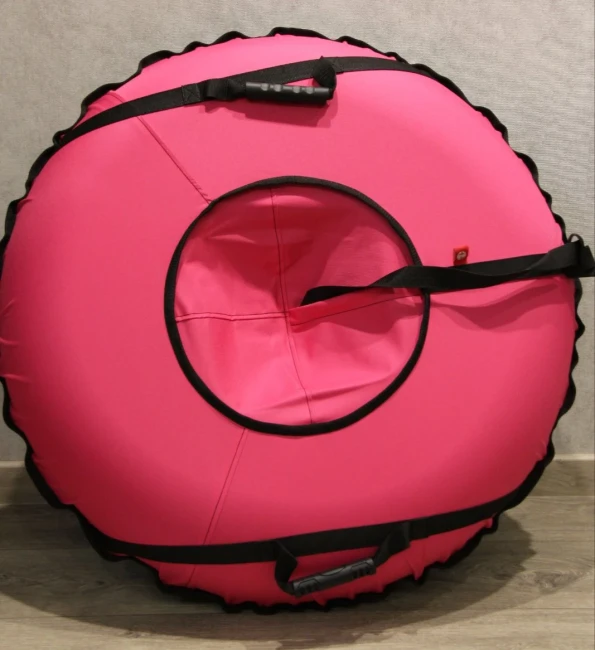 Тюбінг червоний, 100 см, надувні санки-ватрушка для снігу