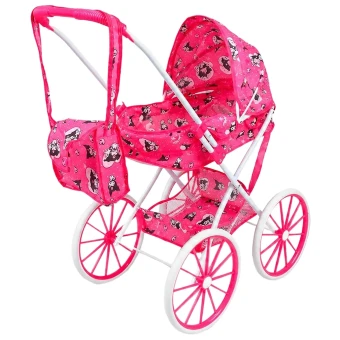 Коляска для кукол ALM 936 B (классическая, корзинка, сумка)