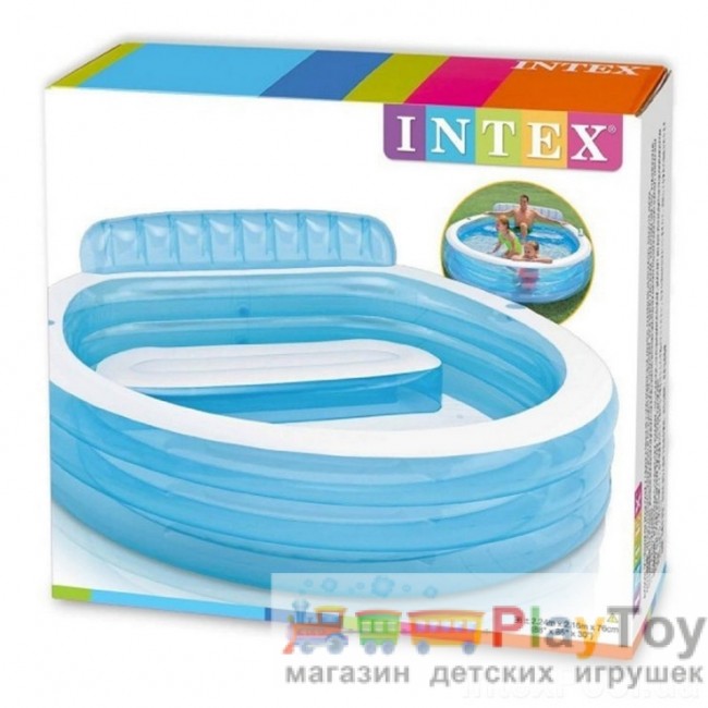 Детский надувной бассейн Intex (57190) с сиденьем 224 х 76 см Детский надувной бассейн Intex (57190) с сиденьем 224 х 76 см