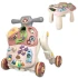 Ходунки-каталка трансформер Baby Walker 658 A 2 в 1 (звук, подсветка, игровой столик, пианино, пальчиковые игры, утяжелитель)