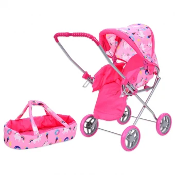 Коляска для кукол Melogo 9391 (трансформер, люлька-переноска)