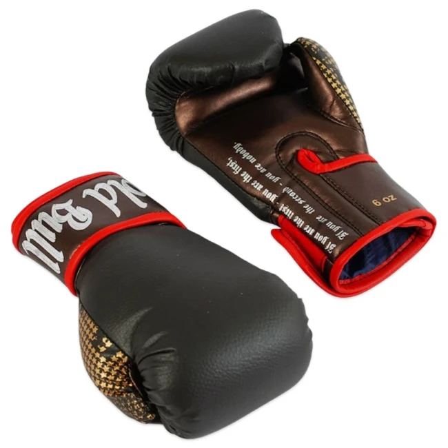 Рукавички для боксу 6 унцій JAB (шкірозамінник, чорні)