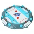 Настільний аерохокей Air Hockey 970 (35,5x35,5x7,8 см) батарейки