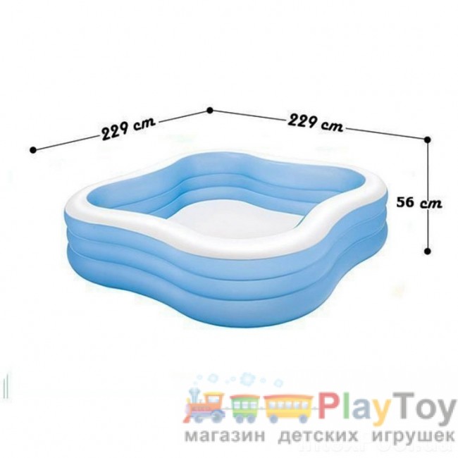 Детский надувной бассейн Intex (57495) 229 х 229 x 56 см Детский надувной бассейн Intex (57495) 229 х 229 x 56 см