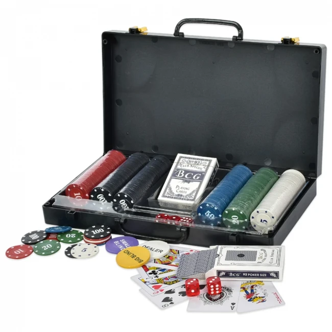 Набор для покера Poker Game Set-300 (300 фишек - 5 номиналов, 2 колоды карт, кейс) Набор для покера Poker Game Set-300 (300 фишек - 5 номиналов, 2 колоды карт, кейс)
