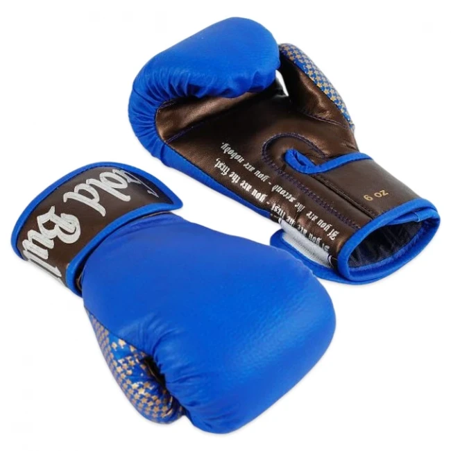 Рукавички для боксу 6 унцій JAB (шкірозамінник, сині)