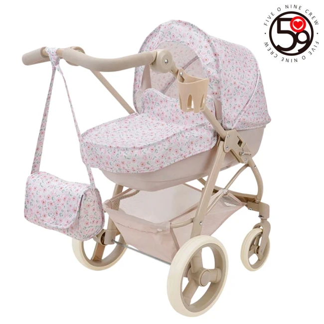 Коляска для кукол Fiveonine T726056 (классическая, корзинка, сумка, подстаканник) Коляска для кукол Fiveonine T726056 (классическая, корзинка, сумка, подстаканник)