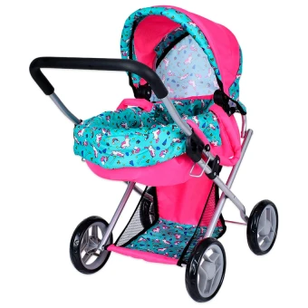 Коляска для кукол Melogo 9369/82100 (классическая, люлька-переноска, корзинка)