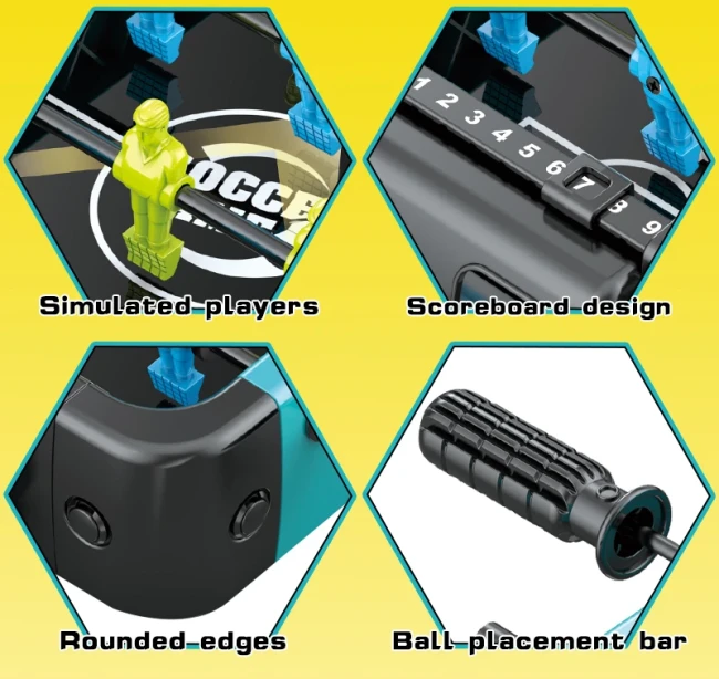 Настольный футбол Soccer 960 (47,5x32x8,5 см) компактный, 4 штанги Настольный футбол Soccer 960 (47,5x32x8,5 см) компактный, 4 штанги