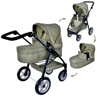 Коляска для кукол Fiveonine T738005 3в1 (трансформер, люлька-переноска, корзинка) Коляска для кукол Fiveonine T738005 3в1 (трансформер, люлька-переноска, корзинка)