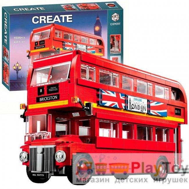 Конструктор "Creator" (10775) Лондонский автобус, 1686 деталей - Аналог Креатор 10258