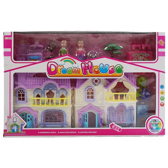 Домик для кукол Dream House 8117-2 A (2 этажа, 2 куклы, свет, звук) Домик для кукол Dream House 8117-2 A (2 этажа, 2 куклы, свет, звук)