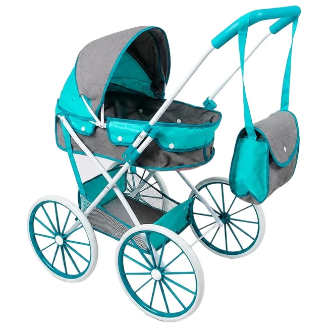 Коляска для кукол H 936 B 15 (классическая, корзинка, сумка)