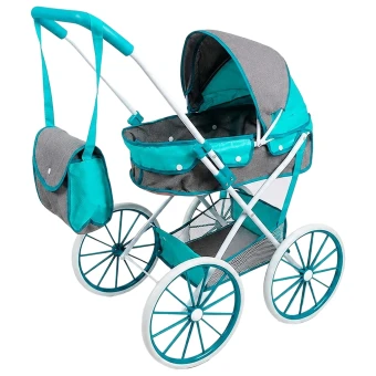 Коляска для кукол H 936 B 15 (классическая, корзинка, сумка)