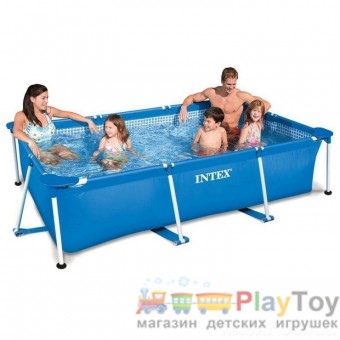 Каркасный наливной бассейн Intex Rectangular Frame Pool 28271 (58980) 260 х 160 х 65 см