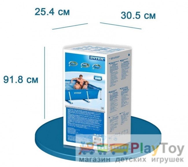 Каркасный наливной бассейн Intex Rectangular Frame Pool 28271 (58980) 260 х 160 х 65 см Каркасный наливной бассейн Intex Rectangular Frame Pool 28271 (58980) 260 х 160 х 65 см