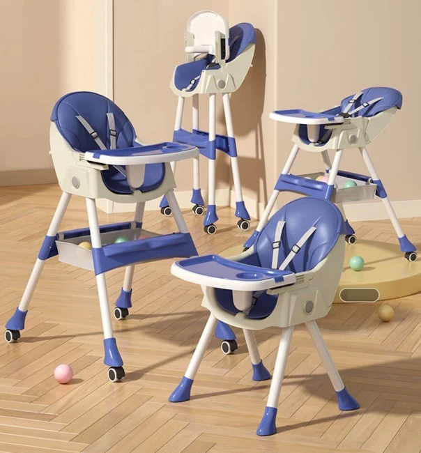 Стульчик для кормления Toti FR-20516 (съемный столик, корзинка, 4 колеса)