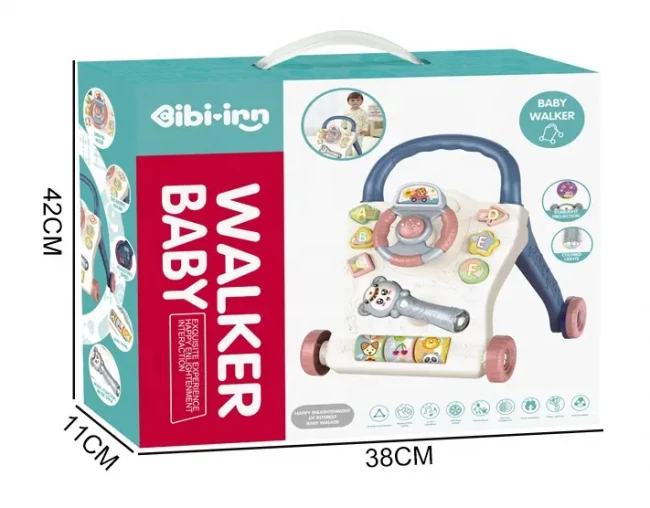 Ходунки-каталка Baby Walker 698-64 (звук, подсветка, музыкальная погремушка, руль с пискавкой, сортер) Ходунки-каталка Baby Walker 698-64 (звук, подсветка, музыкальная погремушка, руль с пискавкой, сортер)