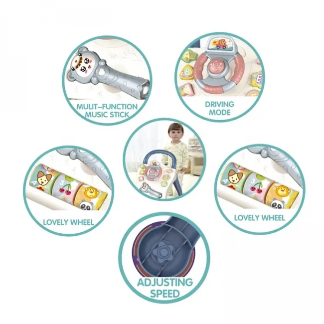Ходунки-каталка Baby Walker 698-64 (звук, подсветка, музыкальная погремушка, руль с пискавкой, сортер) Ходунки-каталка Baby Walker 698-64 (звук, подсветка, музыкальная погремушка, руль с пискавкой, сортер)