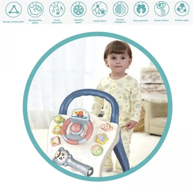 Ходунки-каталка Baby Walker 698-64 (звук, подсветка, музыкальная погремушка, руль с пискавкой, сортер) Ходунки-каталка Baby Walker 698-64 (звук, подсветка, музыкальная погремушка, руль с пискавкой, сортер)