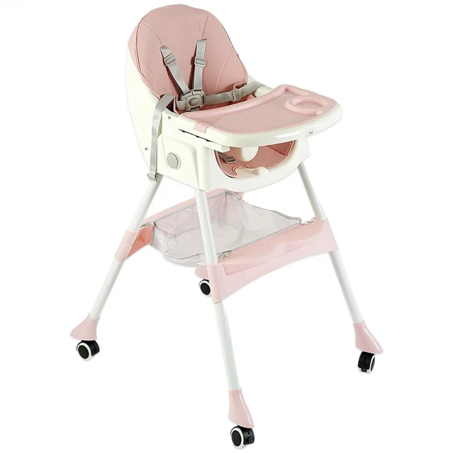 Стульчик для кормления Toti FR-30608 (съемный столик, корзинка, 4 колеса)