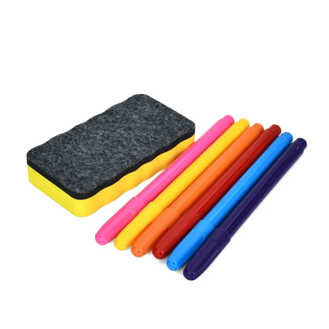 Дитячий мольберт Y1029 (стульчик, магнітна дошка, фломастери, губка)