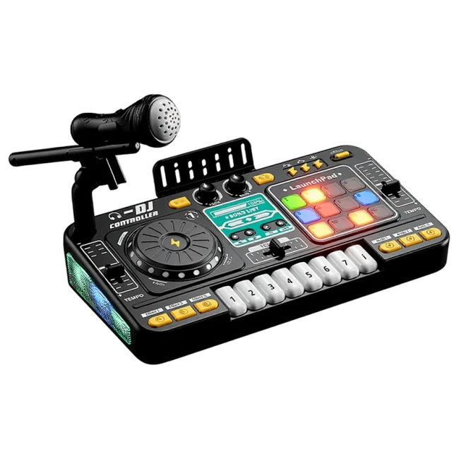Музыкальная установка DJ Controller 8D-8A (пианино, микрофон, запись, игры, подсветка, bluetooth)